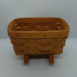 Vintage Longaberger Mini Cradle Basket 1993